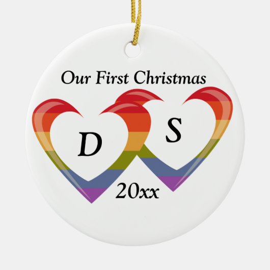 Open hart keramisch ornament (Voorkant)