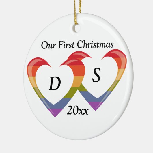 Open hart keramisch ornament (Links)