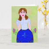 Open hart LeeMarie's creatieve ontwerp Kaart (Gele Bloem)