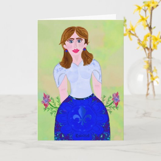 Open hart LeeMarie's creatieve ontwerp Kaart (Gele Bloem)