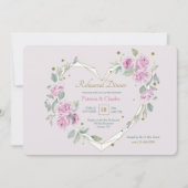 Open hart repetitie diner kaart (Voorkant)