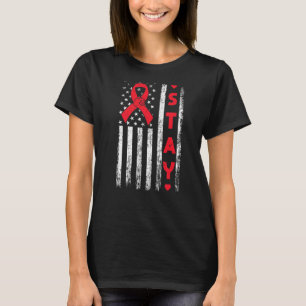 Open hartchirurgie Bypass Awareness Hartstilstand T-shirt