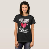 Open hartchirurgie Bypass Awareness Heart I Surviv T-shirt (Voorkant volledig)