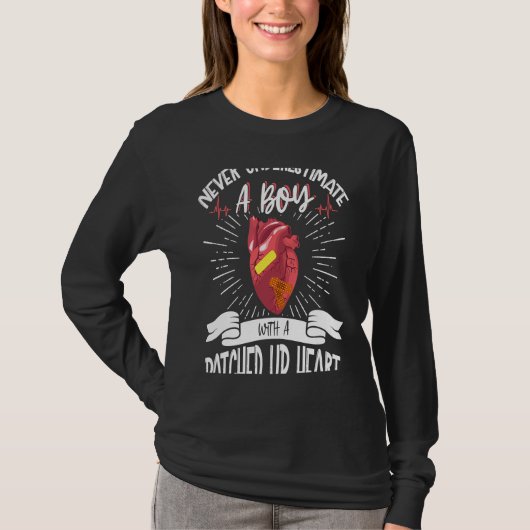 Open hartchirurgie Bypass Awareness Heart Never 3 T-shirt (Voorkant)