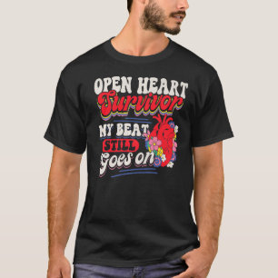 Open hartchirurgie Bypass Awareness Heart T-shirt
