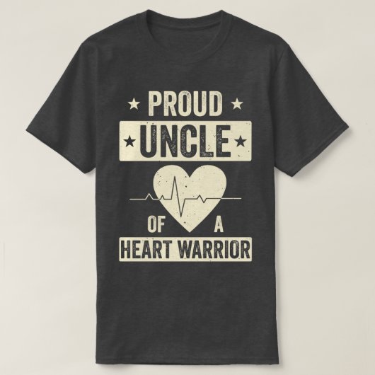 Open hartchirurgie CHD Transplant oom van een hart T-shirt (Design voorkant)
