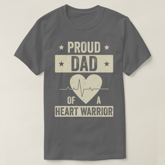 Open hartchirurgie CHD Transplant Pa van een hart T-shirt (Design voorkant)