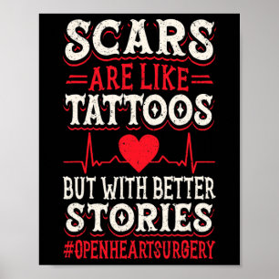 Open hartchirurgie door bewustwording hart trots m poster
