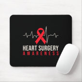 Open hartchirurgie door bewustwording hartstilstan muismat (Met muis)