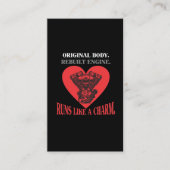 Open hartchirurgie Haal boorputherstelbewerking Visitekaartje (Voorkant)