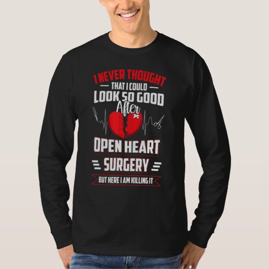 Open hartchirurgie Hartslag Bypass T-shirt (Voorkant)