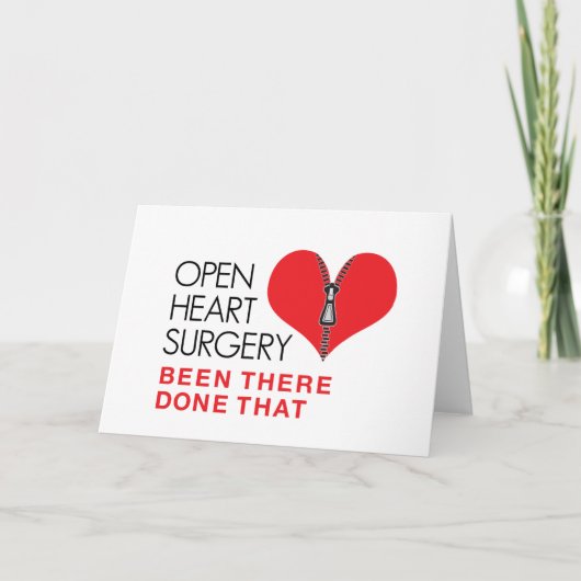 Open hartchirurgie heeft dat gedaan kaart (Voorkant)