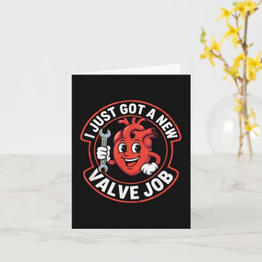 Open hartchirurgie herstel grappig kaart (Gele Bloem)