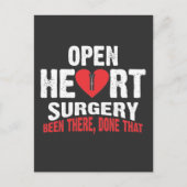 Open hartchirurgie Herstel van de Bypass Patiënt Briefkaart (Voorkant)