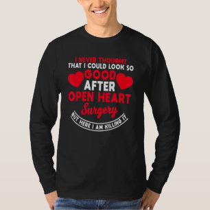 Open hartchirurgie Quadruple Bypass Coronary Arter T-shirt