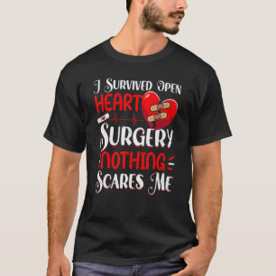 Open hartchirurgie Survivor Bypass Patiëntenhart T-shirt