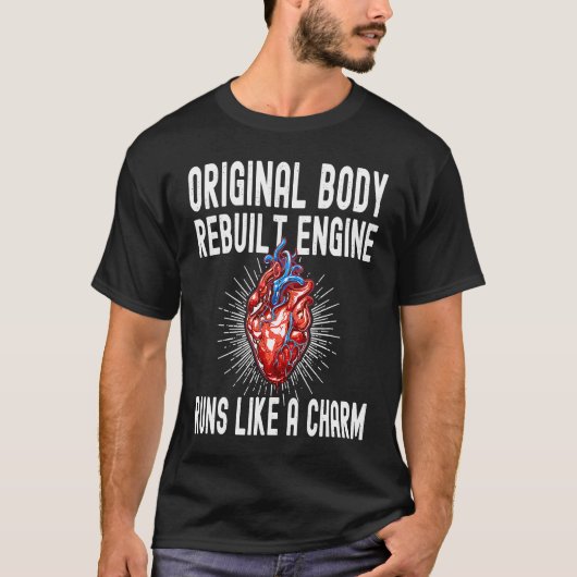 Open hartchirurgie Survivor Heart Transplant T-shirt (Voorkant)