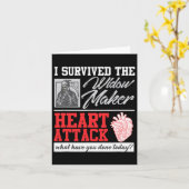 Open hartchirurgie Survivor Widow Maker Heart Atta Kaart (Gele Bloem)