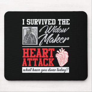 Open hartchirurgie Survivor Widow Maker Heart Atta Muismat