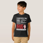 Open hartchirurgie Survivor Widow Maker Heart Atta T-shirt (Voorkant volledig)