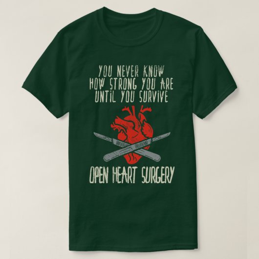 Open hartchirurgie t-shirt (Design voorkant)