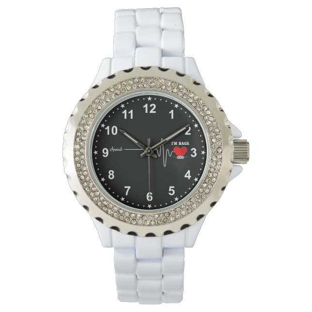  Open Heart Bypass Surgery Heart Attack Survivor Horloge (Voorkant)