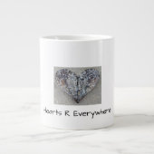 Open Heart Giant Coffee Mok Gepersonaliseerd (Voorkant)