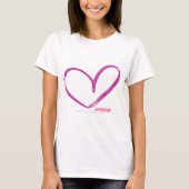 Open Heart Paars T-shirt (Voorkant)