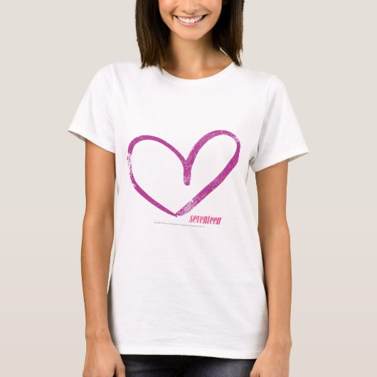 Open Heart Paars T-shirt (Voorkant)