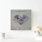 Open Heart Shell Clock Vierkante Klok (Huis)