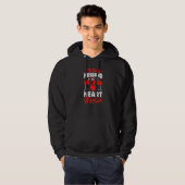 Open Heart Surgery Bypass Awareness Heart Proud Hu Hoodie (Voorkant volledig)