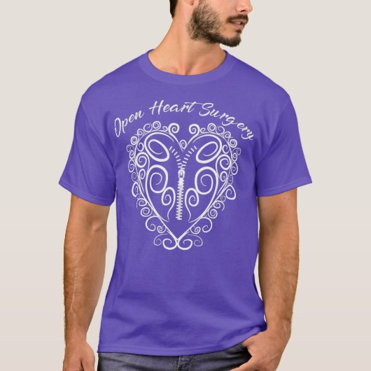 Open Heart Surgery  Cute Heart Patients Gift T-shirt (Voorkant)