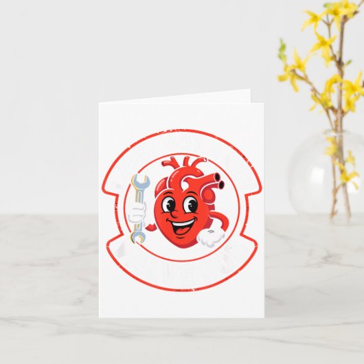 Open Heart Surgery Recovery Funny Kaart (Gele Bloem)