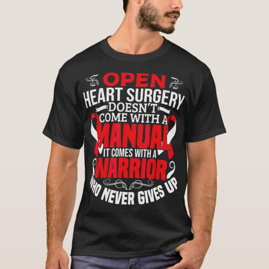 Open Heart Surgery Recovery Gift Bypass Surviation T-shirt (Voorkant)
