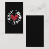 Open Heart Surgery Recovery Gift Visitekaartje (Voorkant / Achterkant)