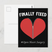 Open Heart Surgery Recovery Operation Bypass Briefkaart (Voorkant / Achterkant)