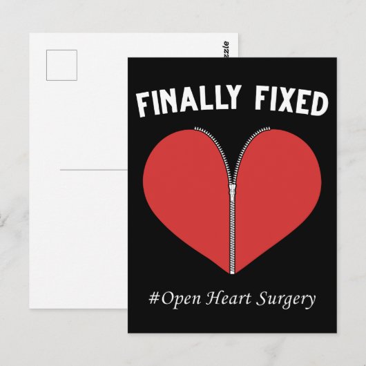 Open Heart Surgery Recovery Operation Bypass Briefkaart (Voorkant / Achterkant)