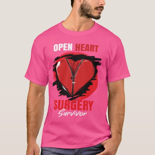 Open Heart Surgery Recovery - Survivor-modus inges T-shirt (Voorkant)