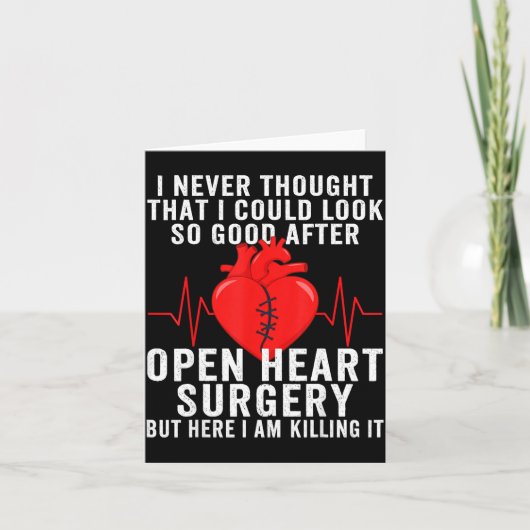 Open Heart Surgery Survivor Coronary Artery Byp  Kaart (Voorkant)
