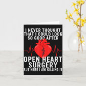 Open Heart Surgery Survivor Coronary Artery Byp  Kaart (Gele Bloem)