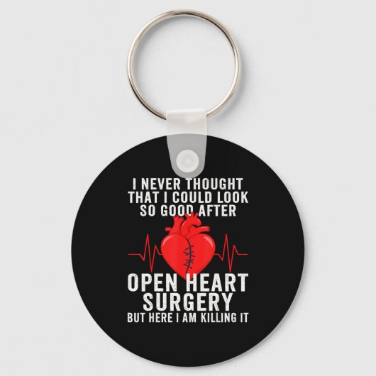 Open Heart Surgery Survivor Coronary Artery Byp  Sleutelhanger (Voorkant)