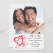 Open Hearts Foto Verloving Aankondiging (Voorkant)