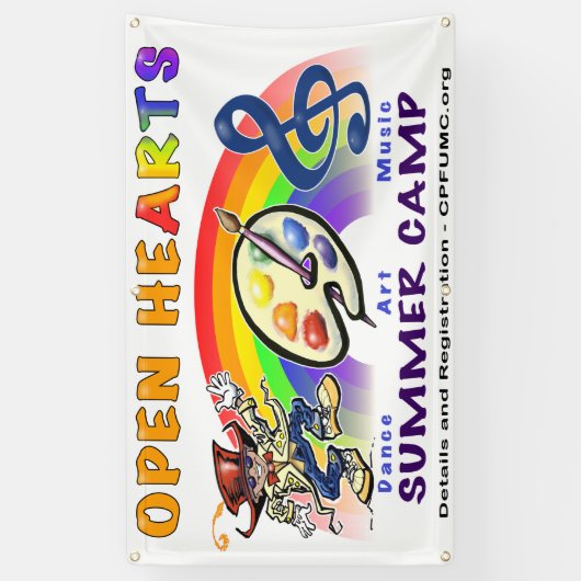 Open Hearts Summer Camp Spandoek (Verticaal)