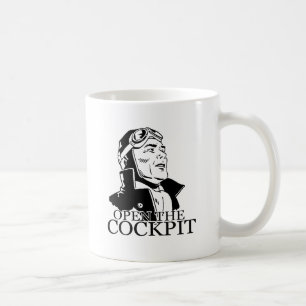 Open het cockpit koffiemok