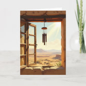 Open het raam in de woestijn | Gelukkige verjaarda Kaart (Voorkant)