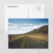 Open Highway - Death Valley Briefkaart (Voorkant / Achterkant)