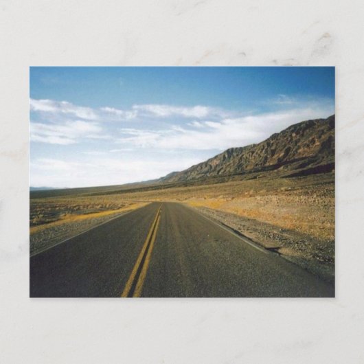Open Highway - Death Valley Briefkaart (Voorkant)