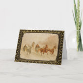 Open hoes voor één paard met omlijsting -  Kaart (Voorkant)