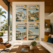 Open Horizon Mid Century Modern Poster