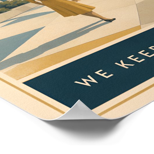 Open Horizon Mid Century Modern Poster (Hoek)